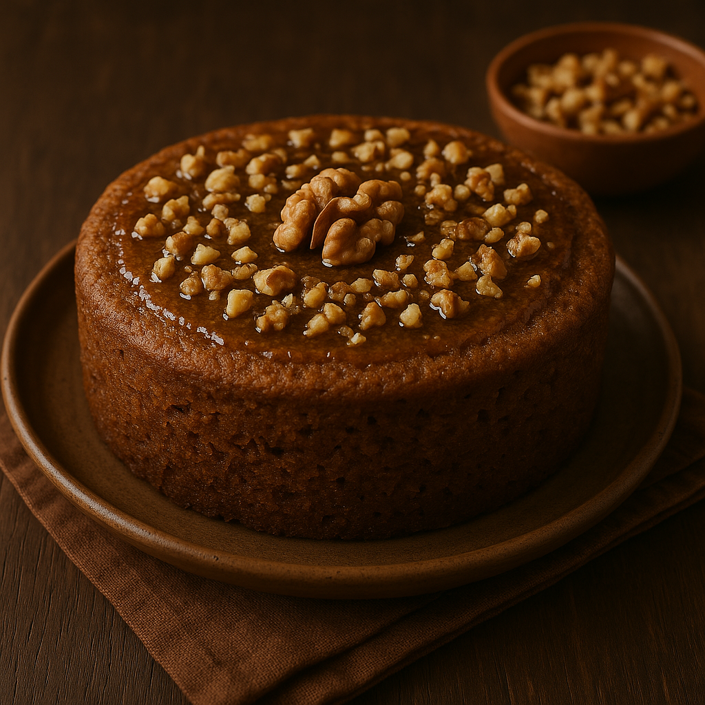 imagem de um bolo de mel