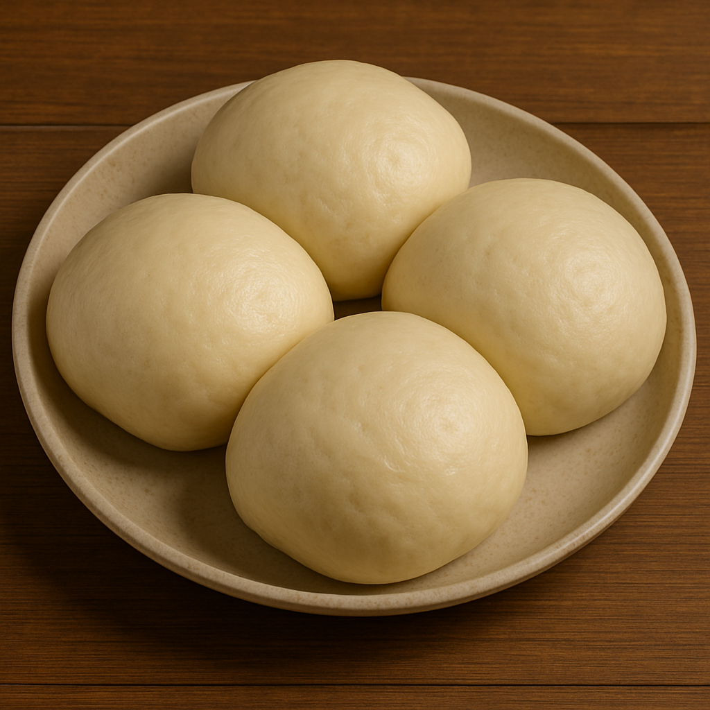 imagem de um prato com pãozinhos a vapor